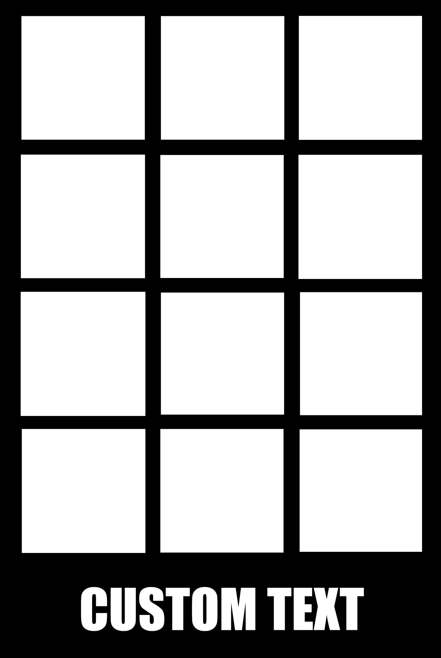 CUSTOM 12 Grid Poster (36x24") *Read Description*